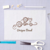 Whimsische einzigartige Perlen auf einer Schnur Mi Seidenpapier (Handwerk)