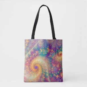 Whimsische Fantasy-Abstrakte Fraktal-Wirbelkunst Tasche