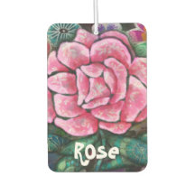 Whimsische Florale Pinke Rosen Art Nouveau Botanik
