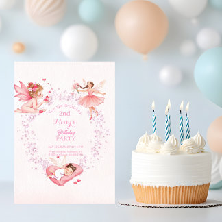 Whimsische Florenfee Kindergeburtstag Einladung