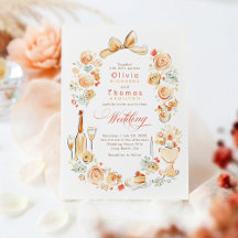 Whimsische französische florale handgezeichnete He