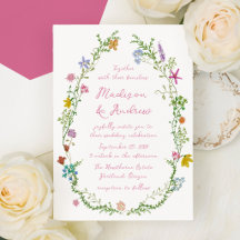 Whimsische Garten-Wildblumen-Hochzeit