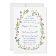 Whimsische Garten-Wildblumen-Hochzeit