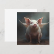 Whimsische geflügelte fliegende Schwein-Surrealism