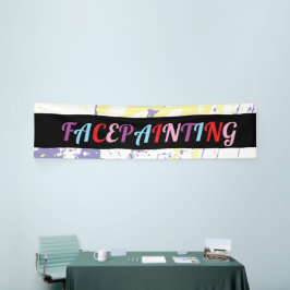 Whimsische Gesichtsbemalung Gesichtsmaler Künstler Banner