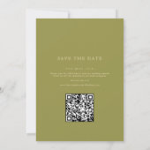 Whimsische handgemalte himmlische Folk-Hochzeit Sa Save The Date (Rückseite)