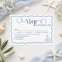 Whimsische handgezeichnete Meerestiere Hochzeit RS