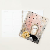 Whimsische Igel-Blumen-Aquarell-Kunst Planer (Anzeige)