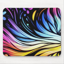 Whimsische Kunst auf einem dicken gepolsterten Mau Mousepad