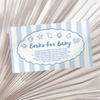 Whimsische Muschel-Baby-Shower-Bücher für Baby