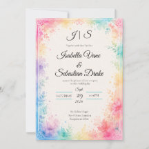 Whimsische Pastell-Wasserfarben-Romanze Hochzeit 