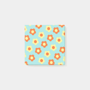 Whimsische Retro-Blumen-Designs für Frühling und S Post-it Klebezettel