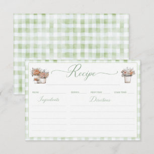 Whimsische Rezeptkarte Junggesellinnenabschied Einladung