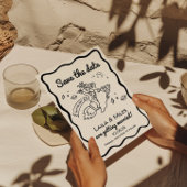 Whimsische Save-the-date-Fun-Retro-Raketen-Hochzei Save The Date