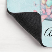 Whimsische Schmetterlinge in einem Glas Mousepad (Ecke)