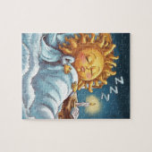 whimsische Sonnenschein im Bett Puzzle (Horizontal)