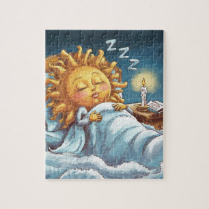 whimsische Sonnenschein im Bett  Puzzle