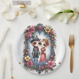 Whimsische Steampunk-Elfen-Hochzeit  Pappteller