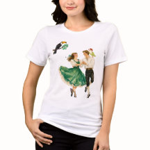 Whimsische Vintage-Volkstanz-Romantik-Kunstgestalt