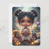 Whimsische Wald Indianer Fee Geburtstag Einladung (Vorderseite)