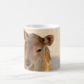 Whimsische Waldhirsch-Fotografie Kaffeetasse (Mittel)