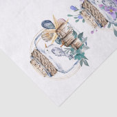 Whimsische Wasserfarbe Strand Blumenmuschel Decoup Seidenpapier (Detail)