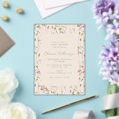 Whimsische Wildblumen-Blumen-Boho-Baby-Party Acryleinladungen (In Situ (Hochzeit))