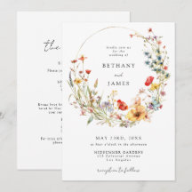 Whimsische Wildblumen-Hochzeit Alles in Einem