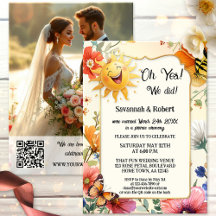 Whimsische Wildblumen-Hochzeitsempfangs-Foto
