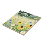 Whimsische Wildblumenwiese  Fliese (Seite)