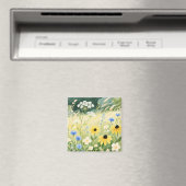Whimsische Wildblumenwiese Magnet (In Situ (Geschirrspüler))