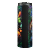 Whimsischer Abstrakt Toucan Bird Toucans Aquamarin Thermosbecher (Rückseite)