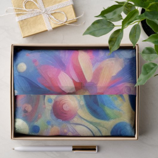 Whimsischer Abstrakter Libellenfliege Seidenpapier (Geschenk)