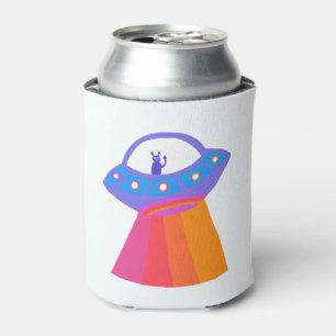 Whimsischer Alien UFO Rainbow ZOLLT IT Dosenkühler