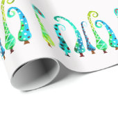 Whimsischer Aquarell Geschenkpapier (Rolleneckpunkt)