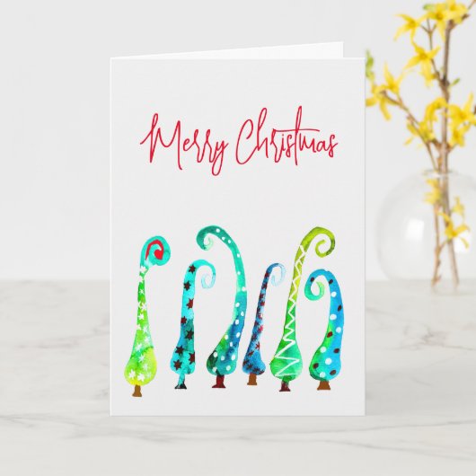 Whimsischer Aquarell Karte (Gelbe Blume)