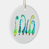 Whimsischer Aquarell Keramik Ornament (Rechts)