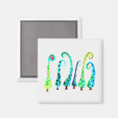 Whimsischer Aquarell Magnet (Vorderseite/Rückseite)