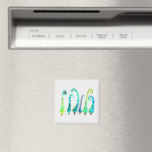 Whimsischer Aquarell Magnet (In Situ (Geschirrspüler))