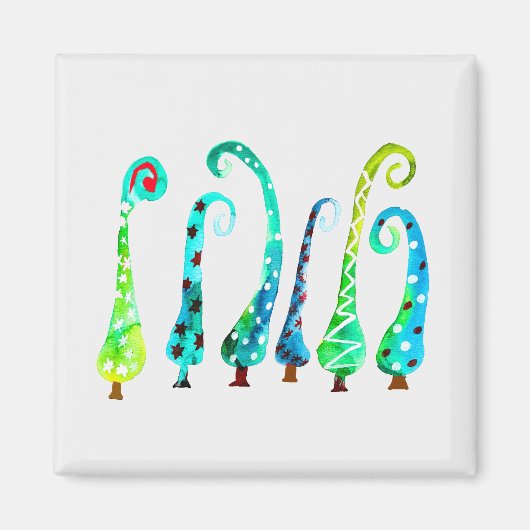 Whimsischer Aquarell Magnet (Vorne)