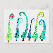 Whimsischer Aquarell Postkarte (Vorderseite)