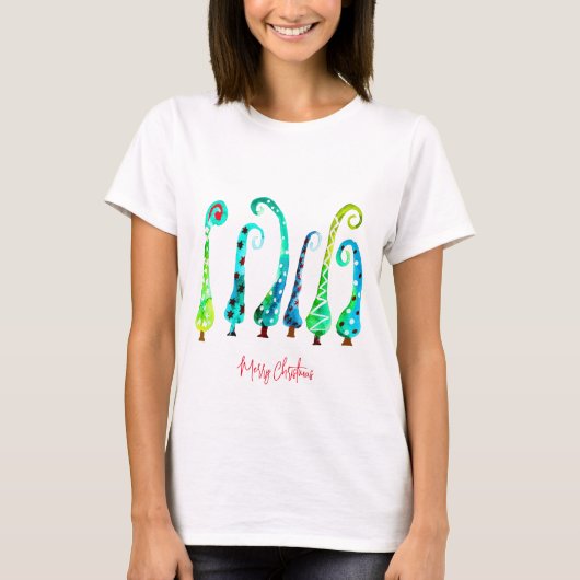 Whimsischer Aquarell T-Shirt (Vorderseite)