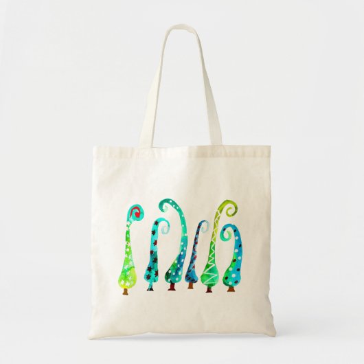 Whimsischer Aquarell Tragetasche (Vorne)