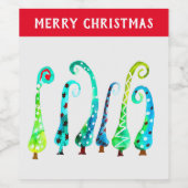 Whimsischer Aquarell Weinetikett (Einzelnes Label)