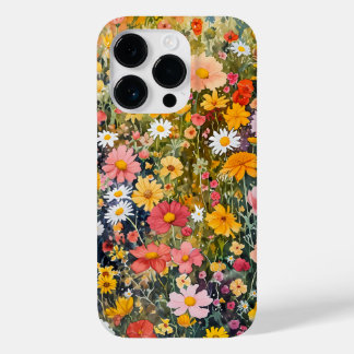 Whimsischer Aquarell Wildblumen Fantasie-Blume Case-Mate iPhone 14 Pro Hülle