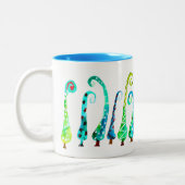 Whimsischer Aquarell Zweifarbige Tasse (Links)
