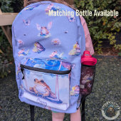 Whimsischer Aquarellfrosch auf einem schwingenden  Bedruckter Rucksack