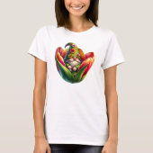 Whimsischer Aquarellgarten T-Shirt (Vorderseite)