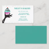 Whimsischer Bäckerei Business Cupcake Cards Visitenkarte (Vorne/Hinten)