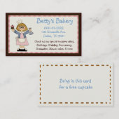 Whimsischer Bakery Business Card & Coupon (Vorne/Hinten)